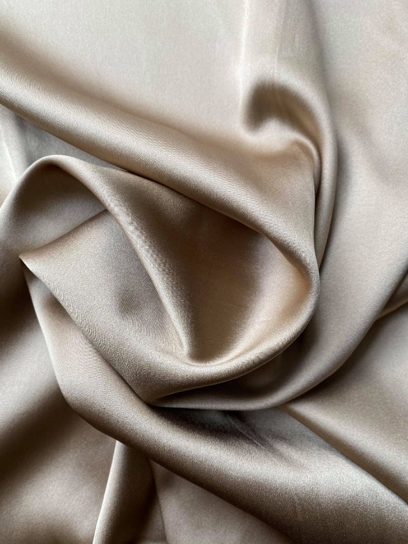 A golden silk fabric